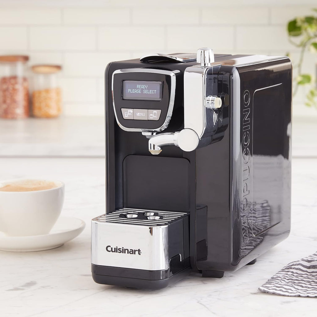 Cuisinart Máquina de café expreso, capuchino y latte, totalmente programable, servicio individual y doble, EM-25