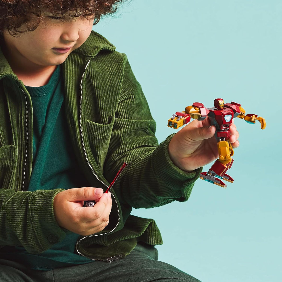 Paquete de juegos de construcción LEGO Marvel Spider-Man Mech vs. A...