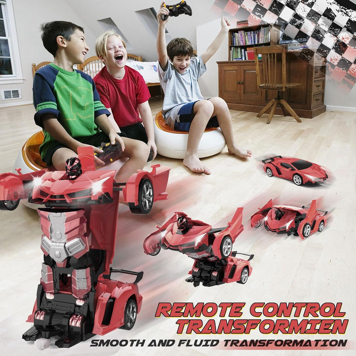 Britik - Auto transformador a control remoto, juguete para niños de...