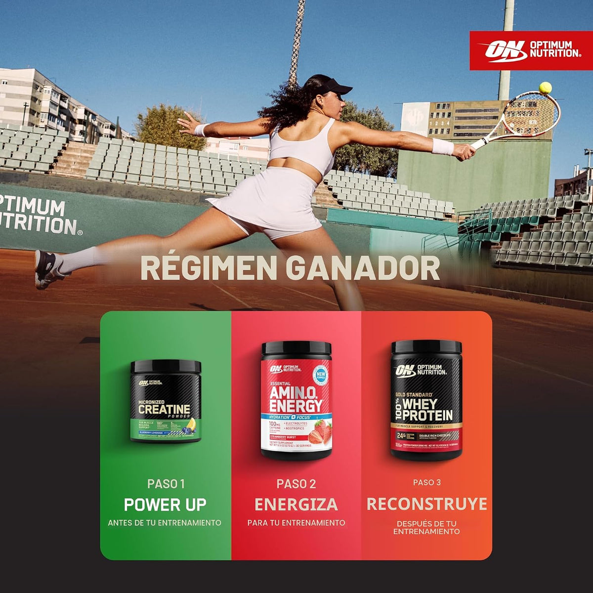 Optimum Nutrition Amino Energy Powder Plus Focus, con BCAA, electro...