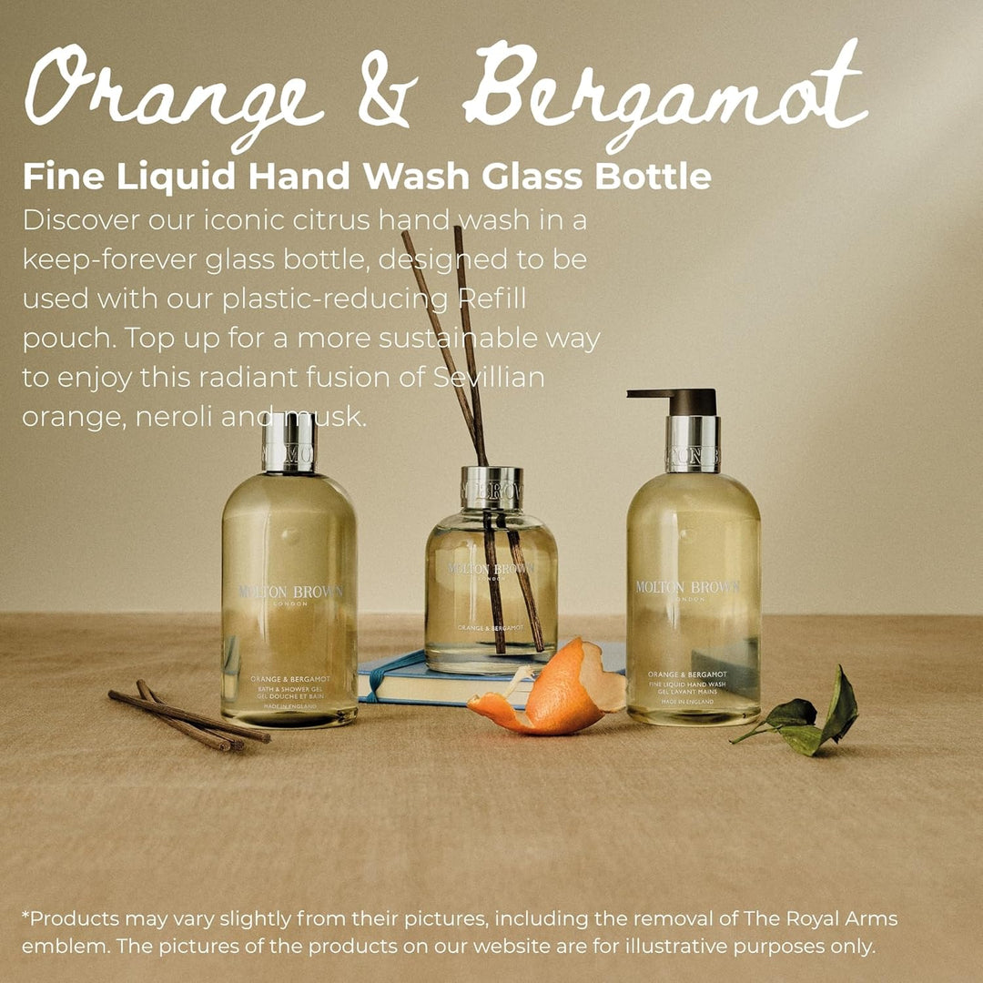 Molton Brown Orange &amp; Bergamot Fine Liquid Hand Wash Glass Bott...