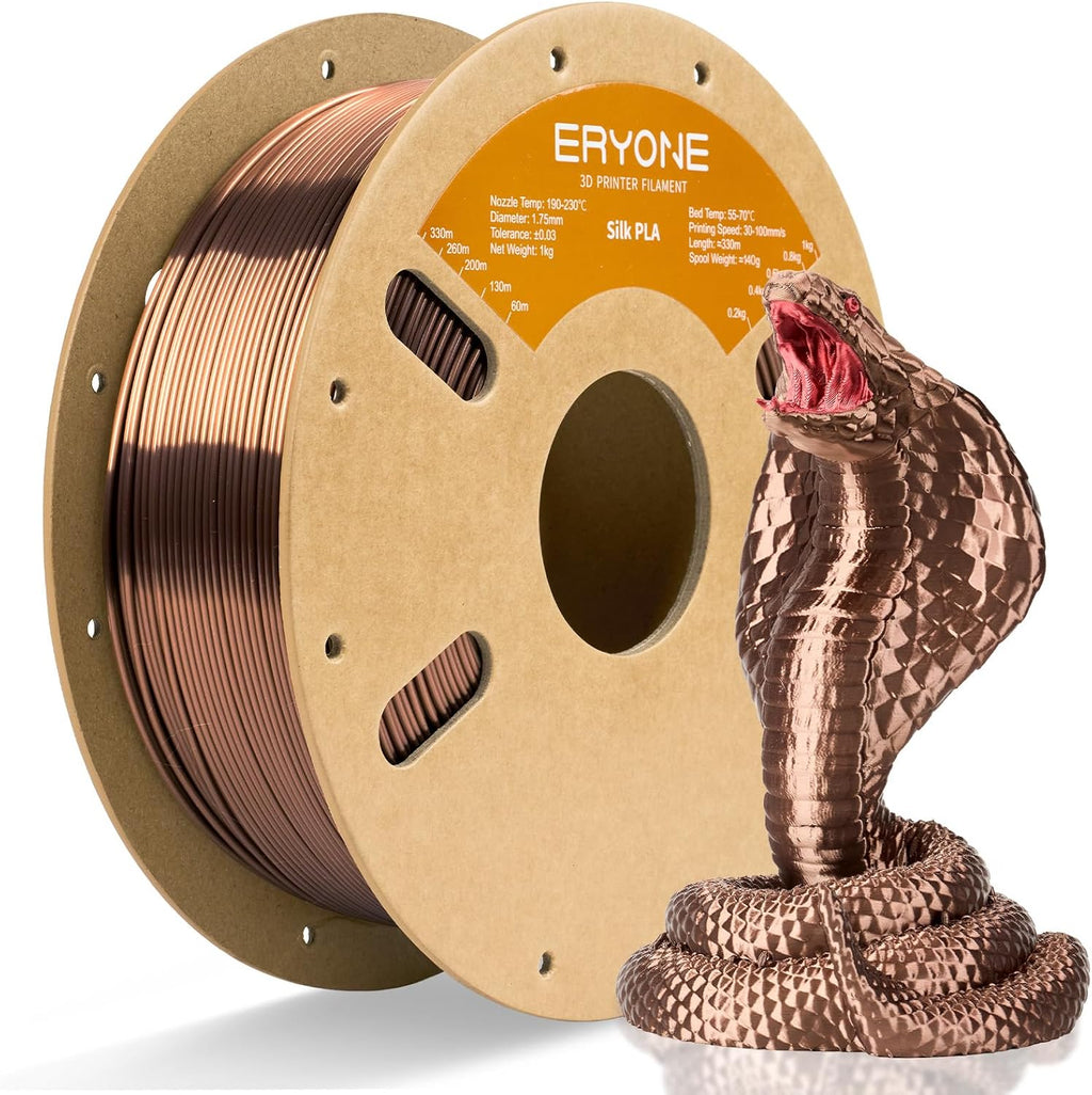 ERYONE Filamento PLA de seda para impresora 3D de 0.07 in +\/- 0.00...