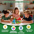 Bloques magnéticos, 100 unidades, juguetes de construcción, cubo de