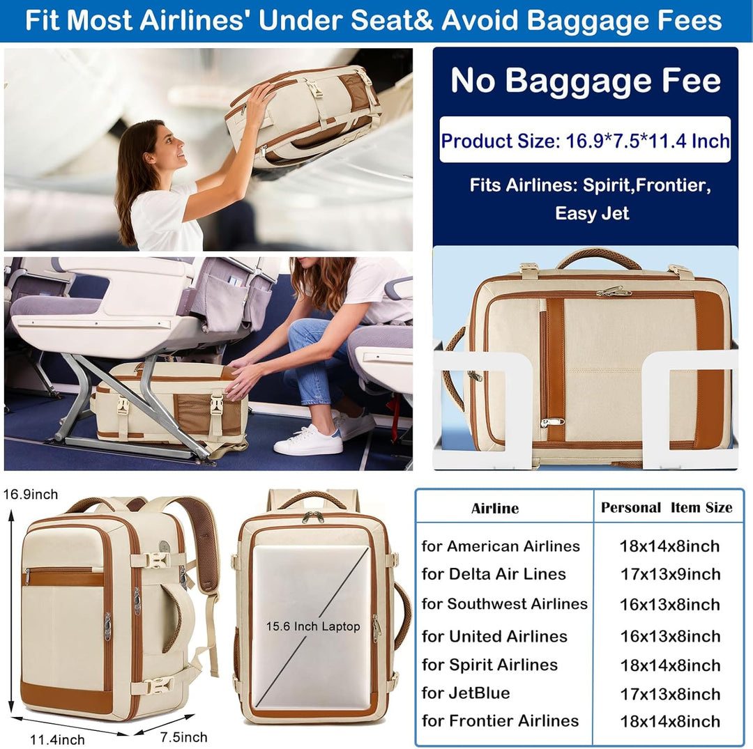 TSA - Mochila de viaje para mujer, aprobada por aerolíneas, mochila...