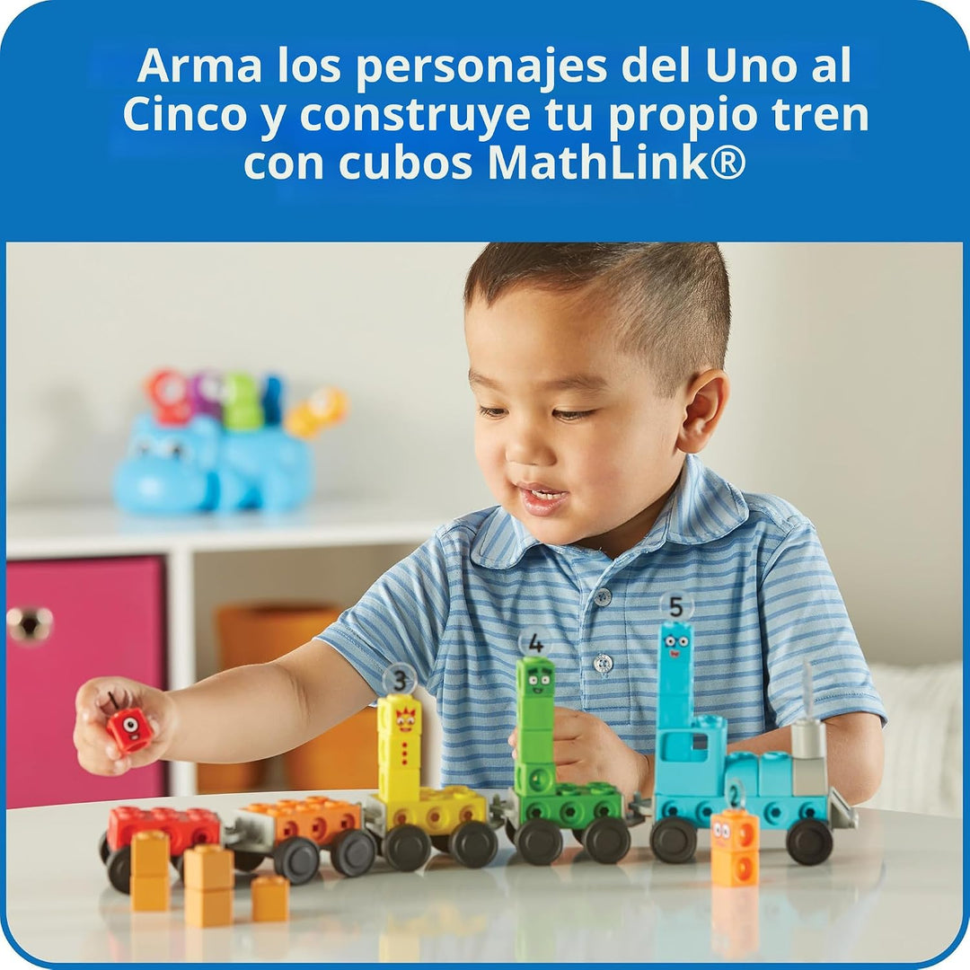 hand2mind Numberblocks Express Train MathLink Cubes Conjunto de Act...