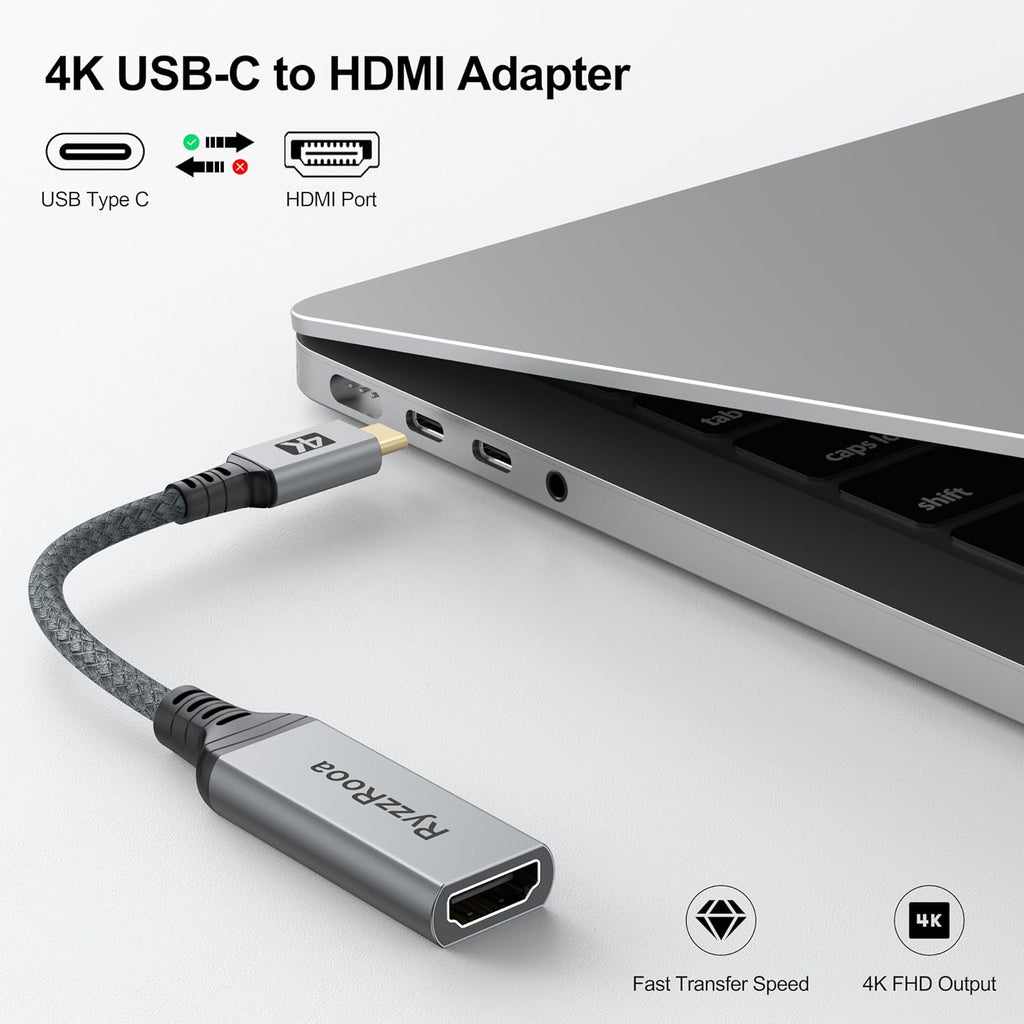Adaptador USB C a HDMI, paquete de 5, 4K, compatible con