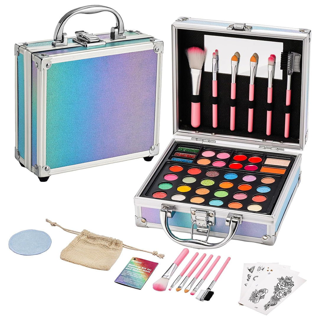 Anpro Kit de maquillaje todo en uno para niñas de 10 a 12 años con...