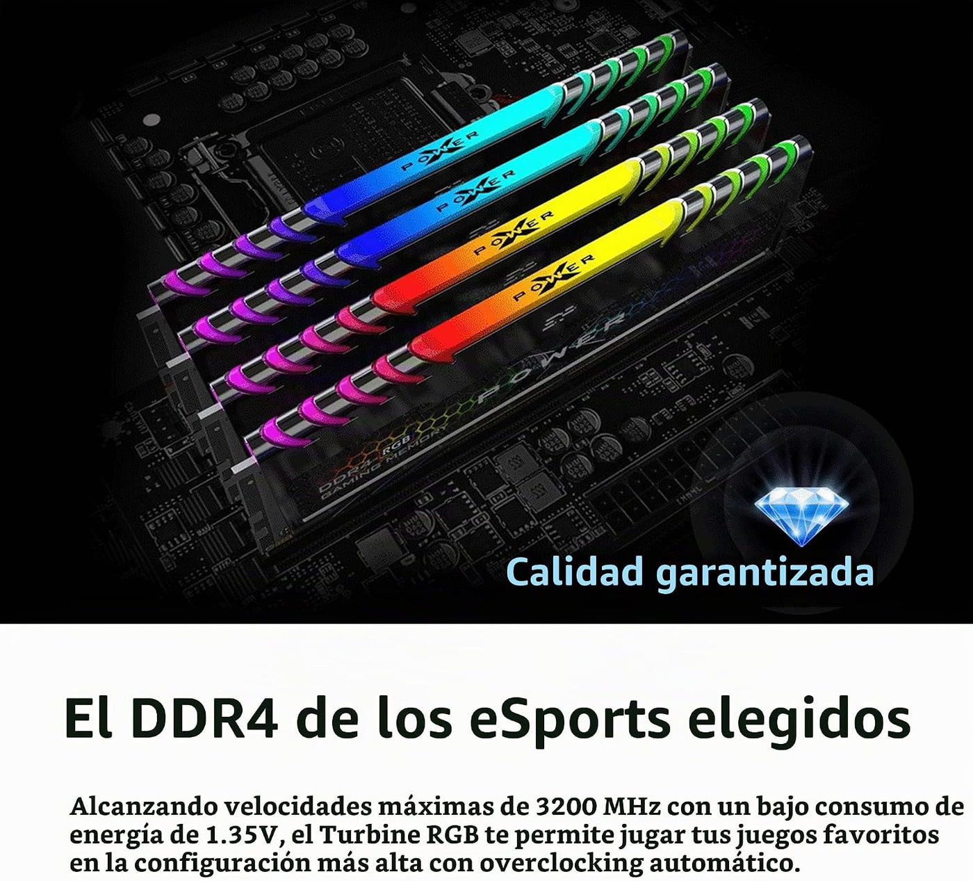Silicon Power 32GB Xpower Turbine RGB DDR4 3200MHz PC4-25600 CL16 K...
