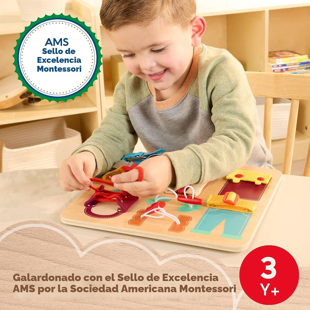 Fisher-Price Tocador de juguete Montessori de madera sello