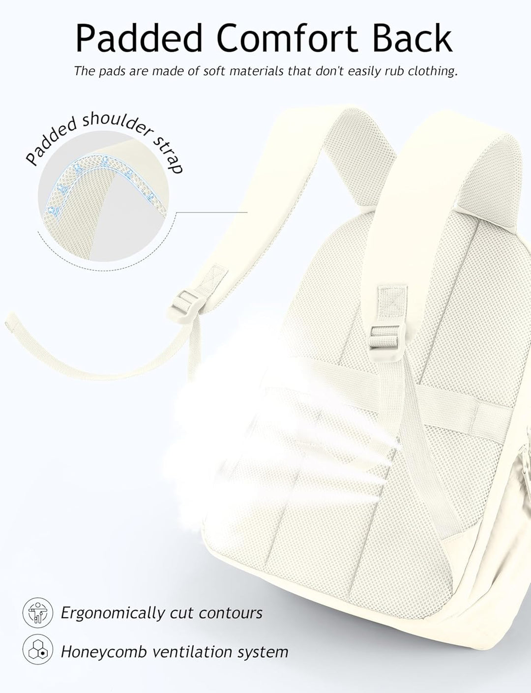 Mochila de viaje Uselike para mujeres, mochila para portátil de 15....