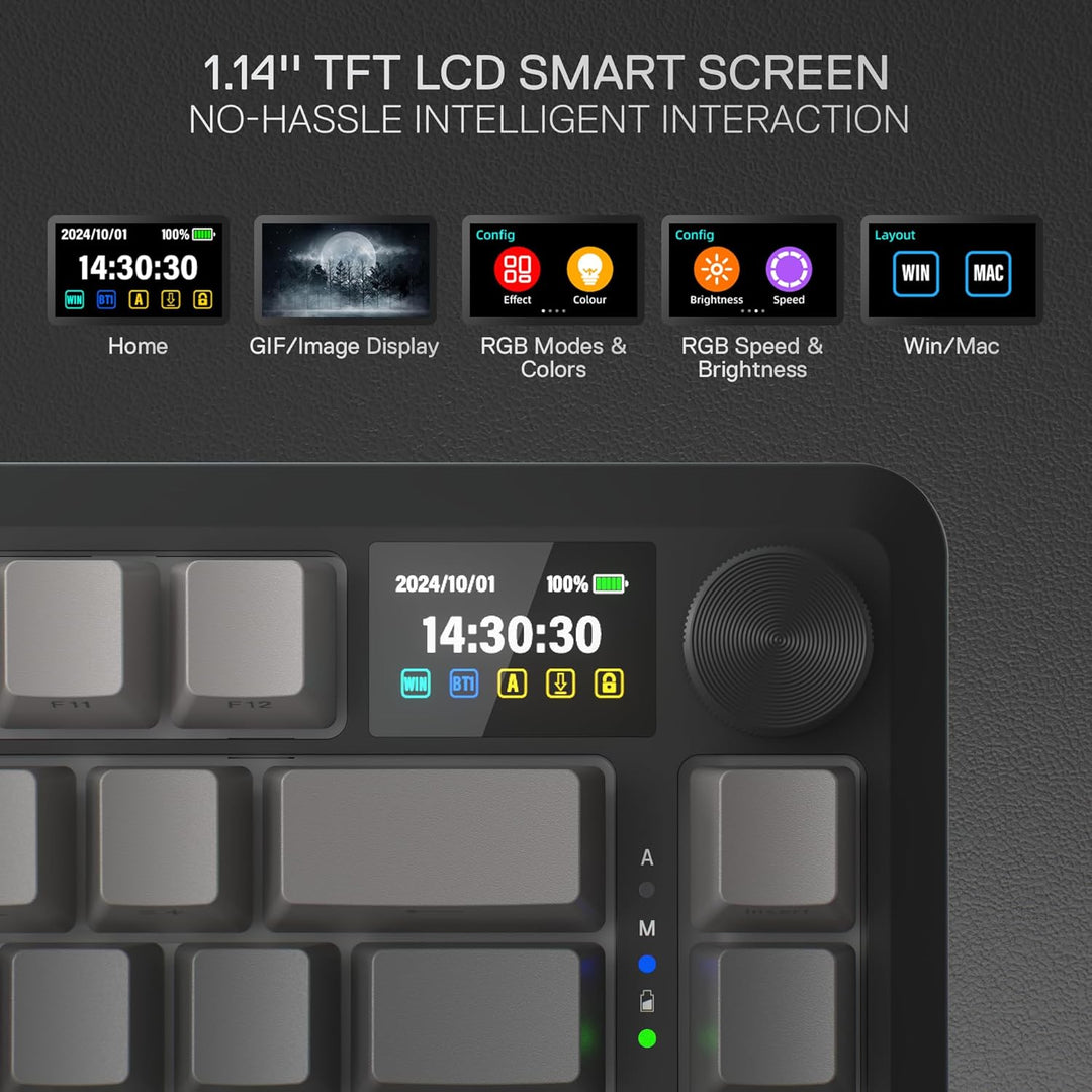 Redragon K724 PRO Teclado inalámbrico para juegos con junta inalámb...