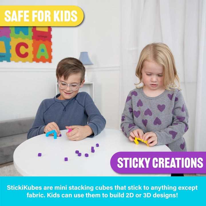 KOMARC GAMES StickiKubes Mini cubos apilables que se