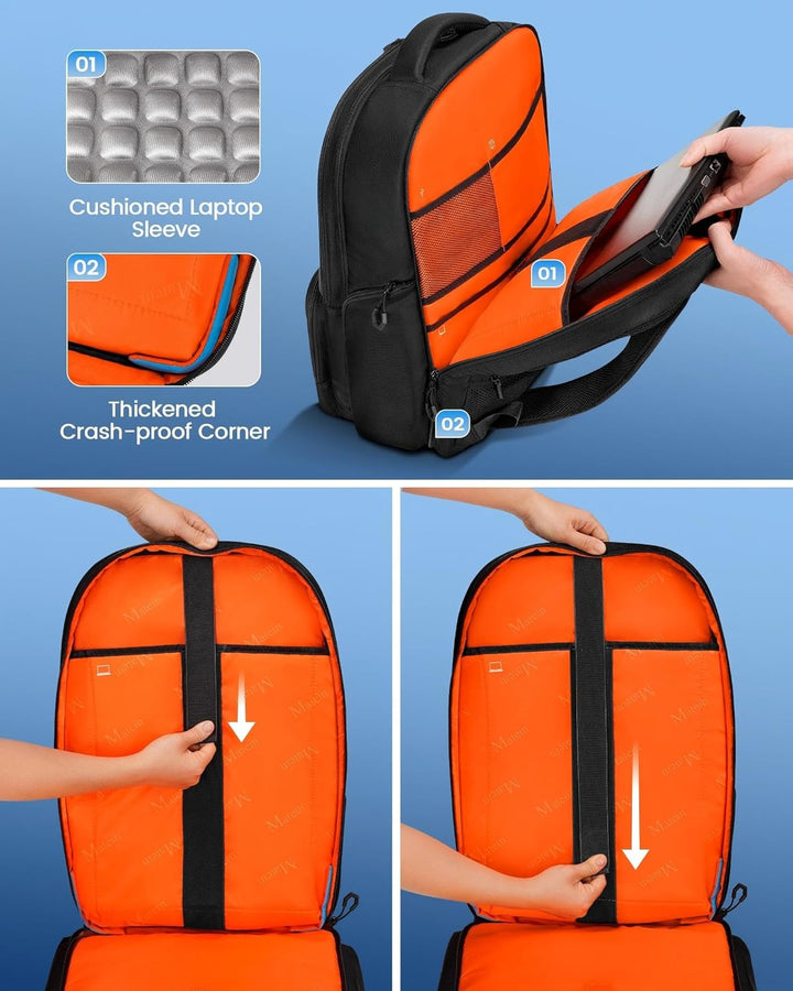 MATEIN Mochila rígida para juegos para hombres, mochila impermeable...