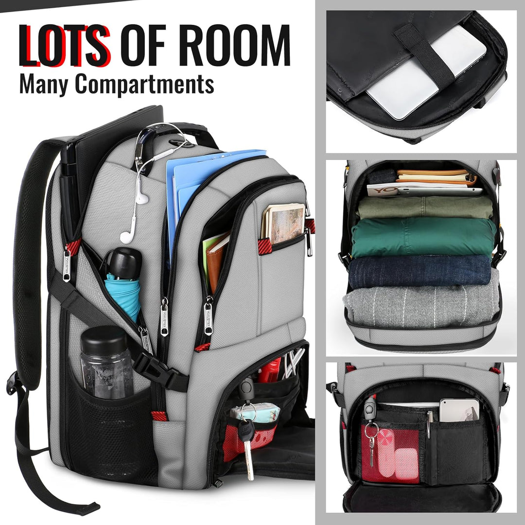 YOREPEK - Mochila de viaje, extra grande de 50L, mochilas para port...