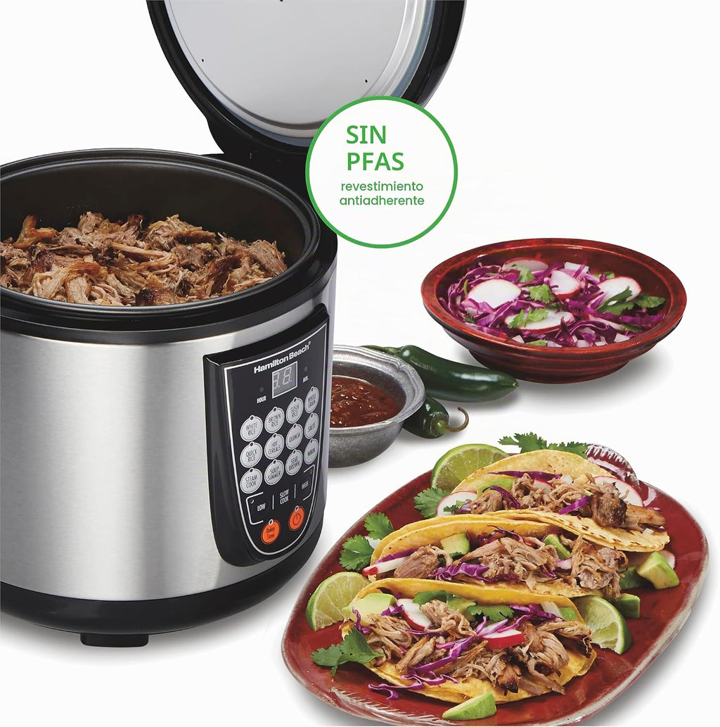 Hamilton Beach Arrocera digital programable y vaporizador de alimentos