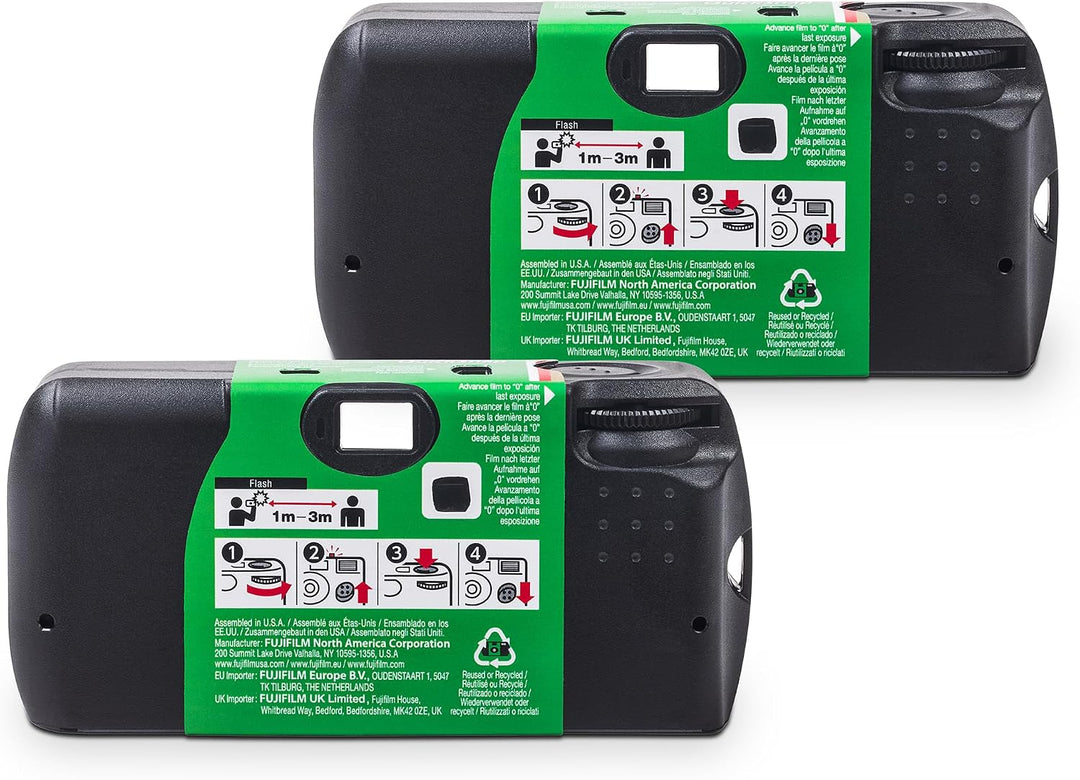 Fujifilm QuickSnap Flash 400 - Cámara de uso único, paquete de 2