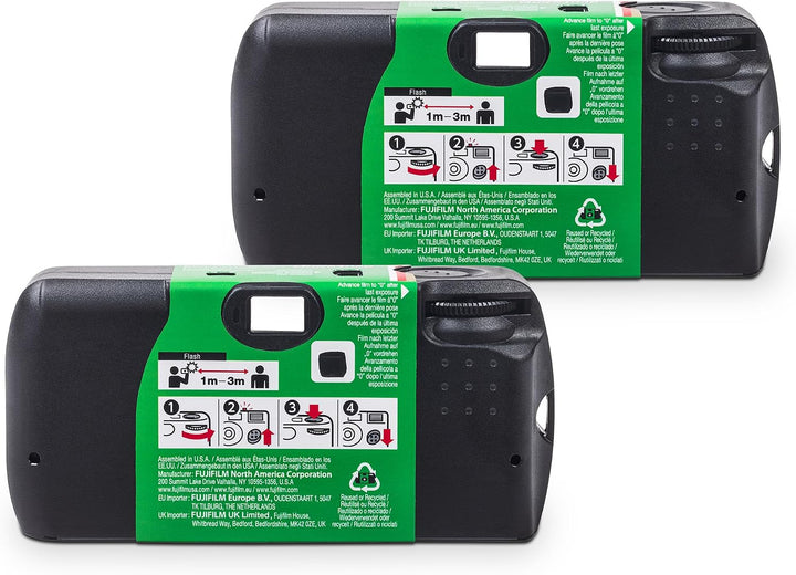Fujifilm QuickSnap Flash 400 - Cámara de uso único, paquete de 2