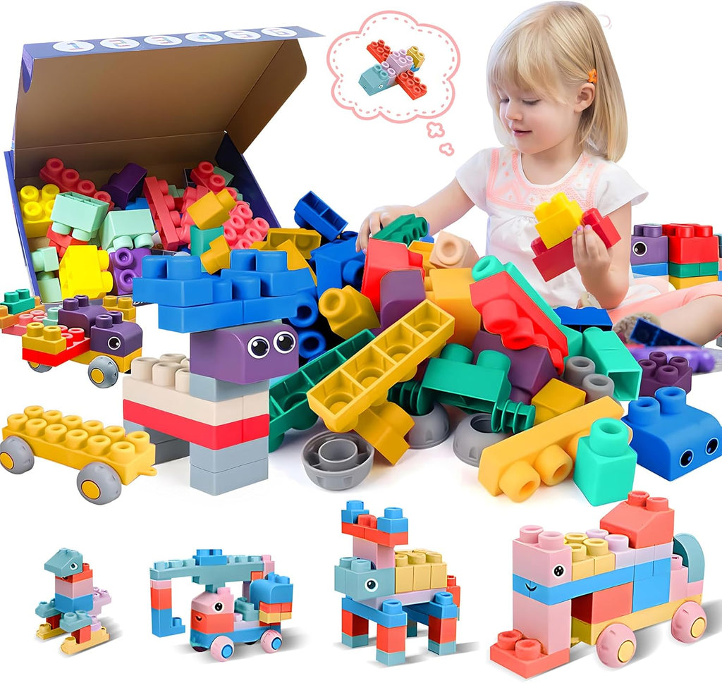 Bloques de construcción suaves para niños pequeños, 40 unidades de