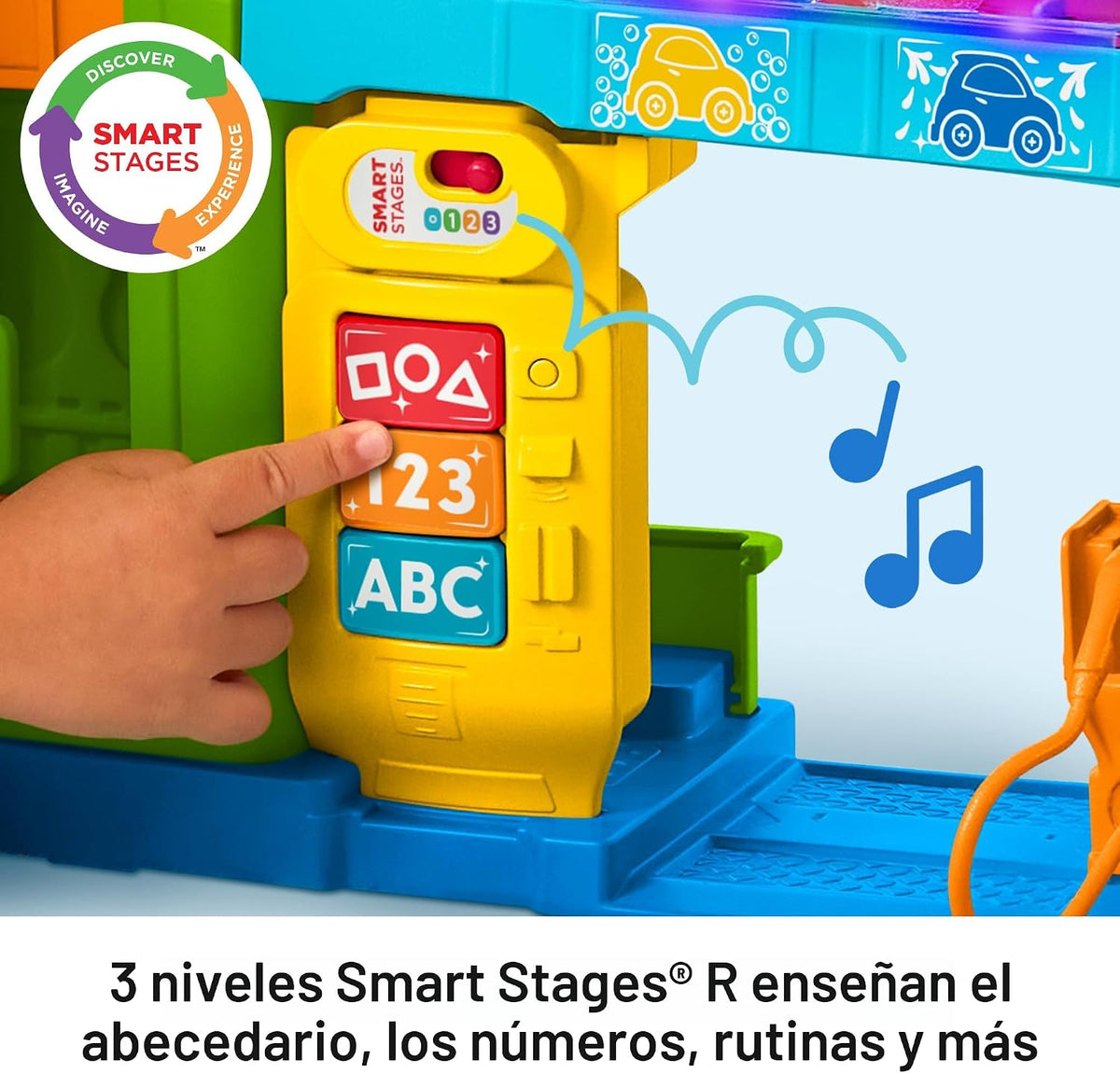 Fisher-Price Little People Garage de Aprendizaje con Luces, Edades 1+