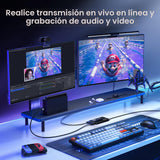 XIIXMASK Tarjeta de captura HDMI USB 3.0, captura 1080P 60FPS, paso...