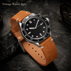 Correa de reloj de cuero para hombres y mujeres, correa de reloj de cuero de liberación rápida con correa de cuero de reloj de hebilla de plata, 0.709 in/0.787 in/0.866 in correa de reloj