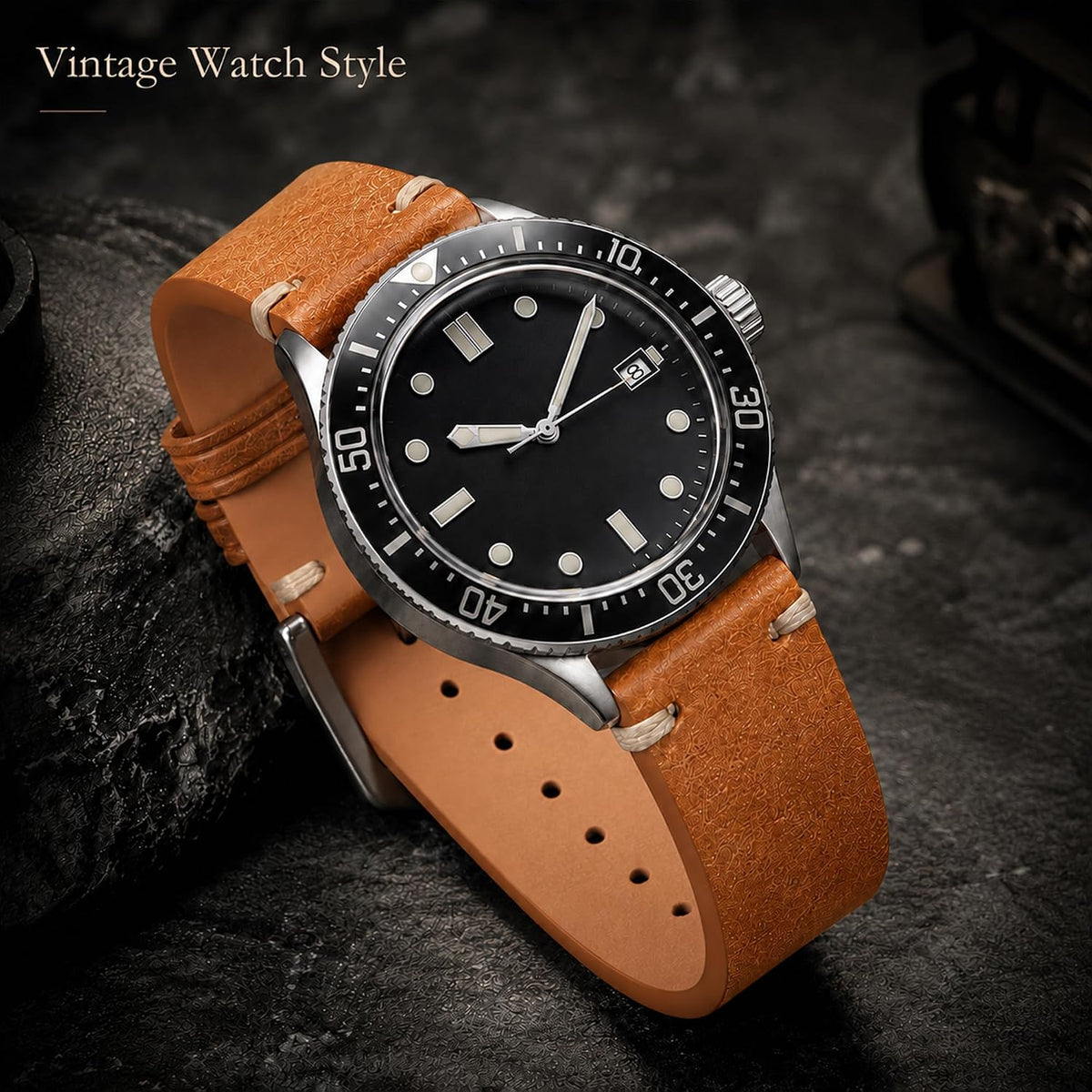 Correa de reloj de cuero para hombres y mujeres, correa de reloj de cuero de liberación rápida con correa de cuero de reloj de hebilla de plata, 0.709 in/0.787 in/0.866 in correa de reloj