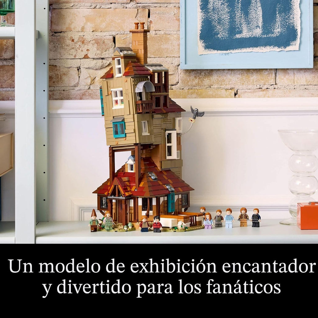 LEGO Harry Potter La casa madriguera conjuntos de construcción para adultos - Kits de casa de la familia Weasley de Harry Potter coleccionables con 10 minifiguras - Regalos para hombres y mujeres