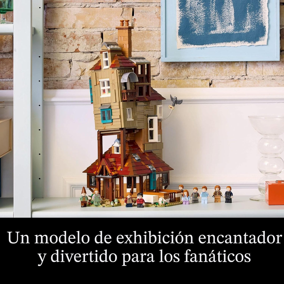 LEGO Harry Potter La casa madriguera conjuntos de construcción para adultos - Kits de casa de la familia Weasley de Harry Potter coleccionables con 10 minifiguras - Regalos para hombres y mujeres