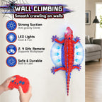 Gecko de escalada de pared a RC, robot de control remoto recargable