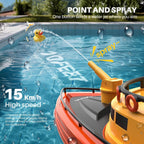 SYMA Q14 - Barco de bomberos RC para niños de 8 a 12 años, espray de agua