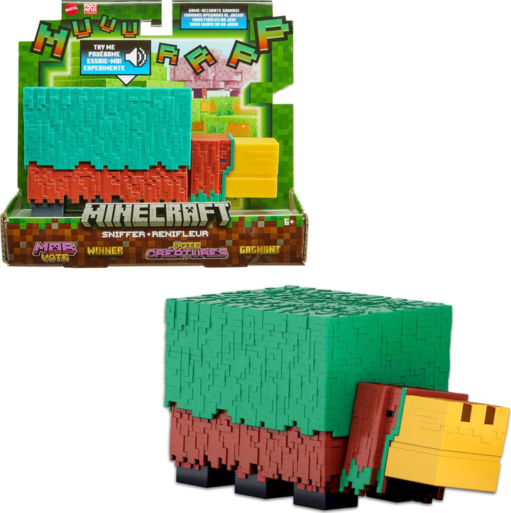 Mattel Minecraft - Figura de acción de Sniffer con sonidos precisos...