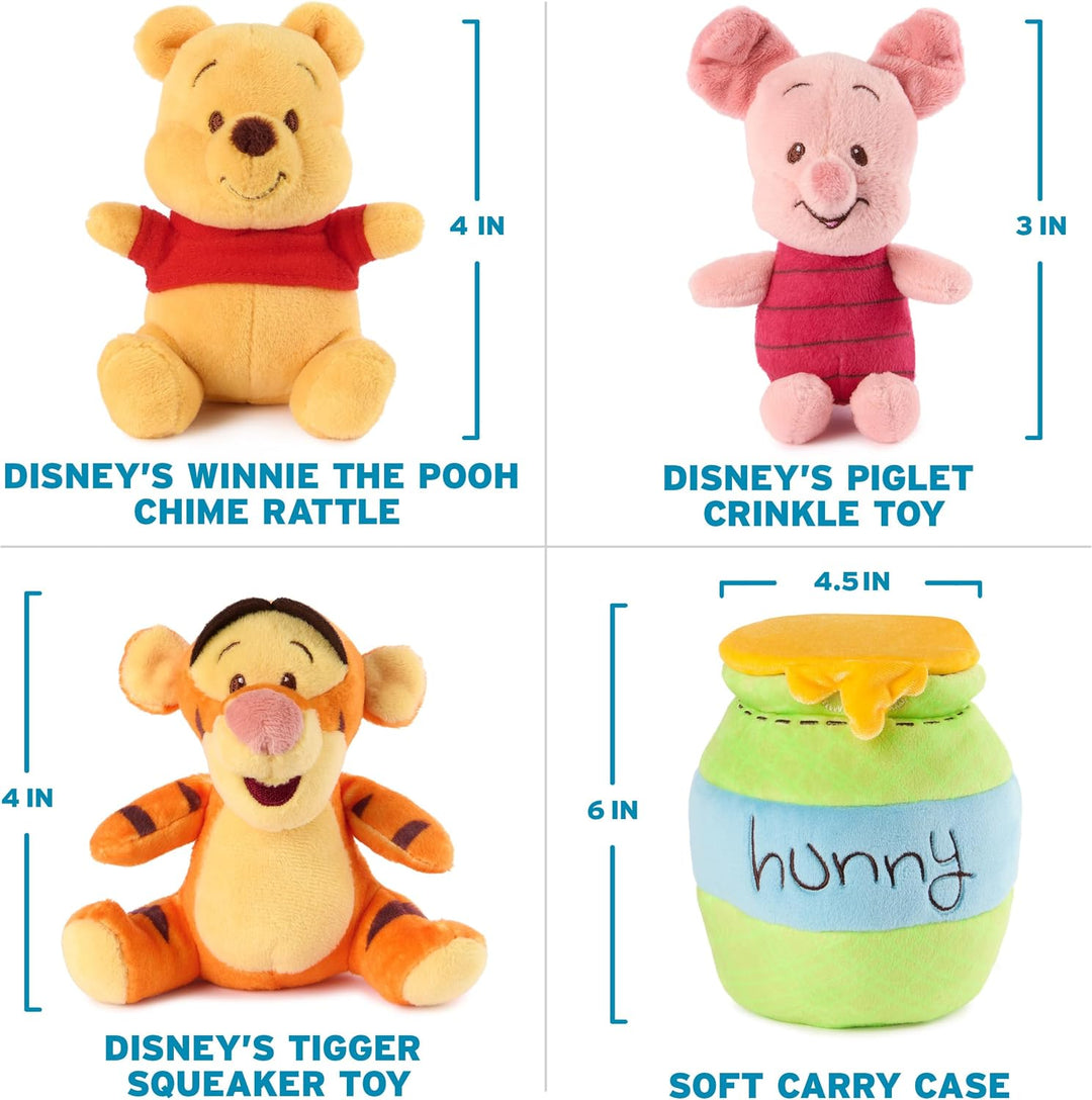 GUND Disney Winnie the Pooh Juego de peluches oficial con Pooh, Tig...