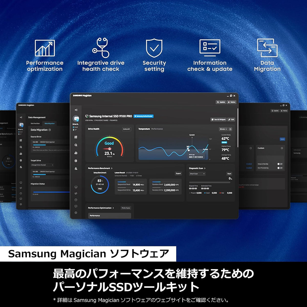 Samsung 990 PRO 2TB PCIe Gen 4.0 x4 (Velocidad de transferencia máx...