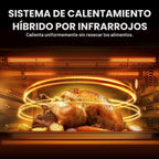 Midea Flexify Slim 8 en 1 - Tostadora para puerta francesa, horno y freidora combinada, 26.4 cuartos de galón