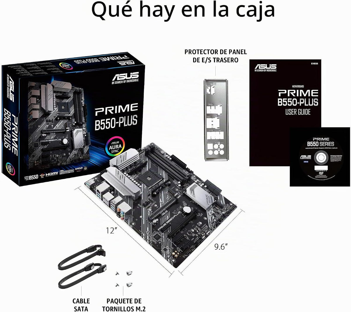 ASUS Prime B550-PLUS AMD AM4 Zen 3 Ryzen 5000 y 3ª generación Ryzen...
