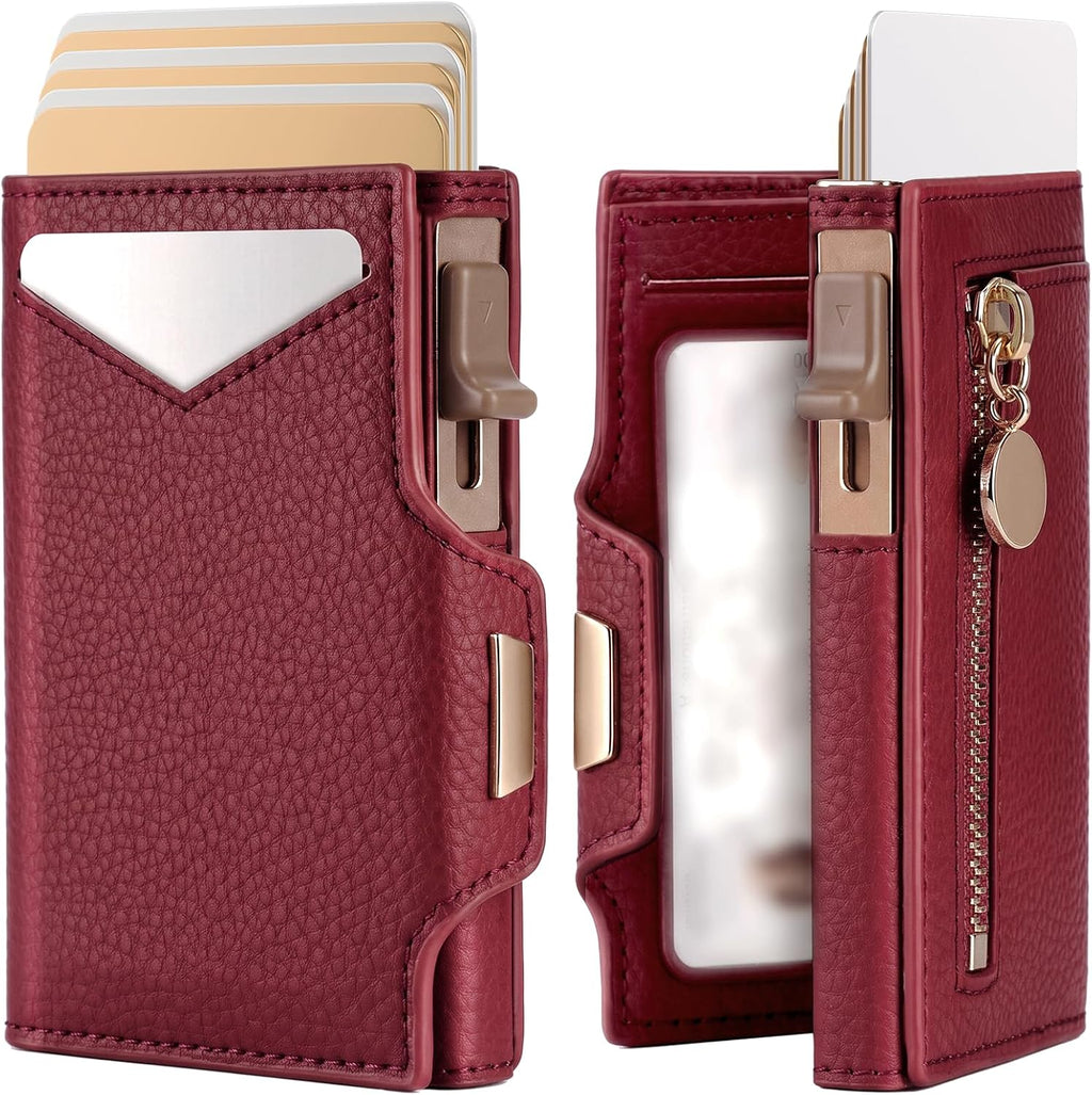 typecase Billetera para mujer RFID Pop Up Tarjetero Cartera de cuero