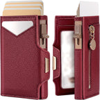 typecase Billetera para mujer RFID Pop Up Tarjetero Cartera de cuero
