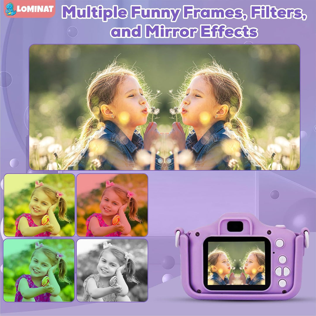 Cámara Unicorn para Niñas de 3 a 12 años, cámara selfie para niñas...