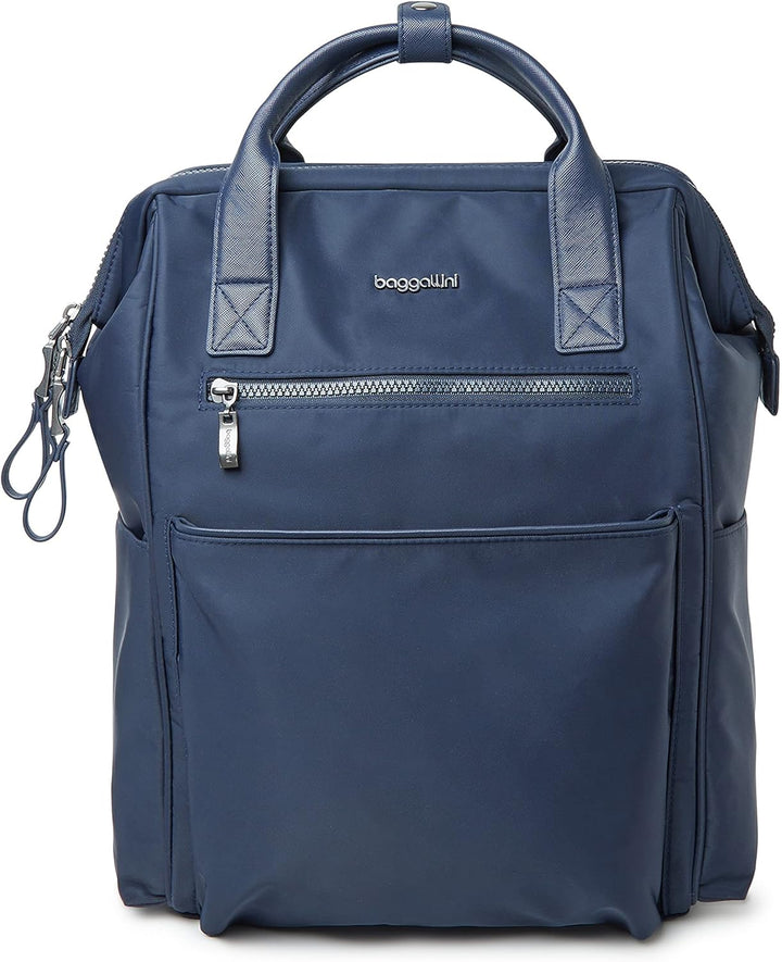 Baggallini Mochila Soho para mujer, Azul marino (French Navy), tall...