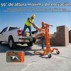 SuperHandy Material Lift Stacker, Portable Forklift, 550 lbs Capacity