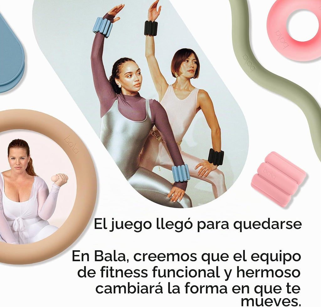 Bala Bangles & Bala Bars - Equipo de entrenamiento en casa, color carbón