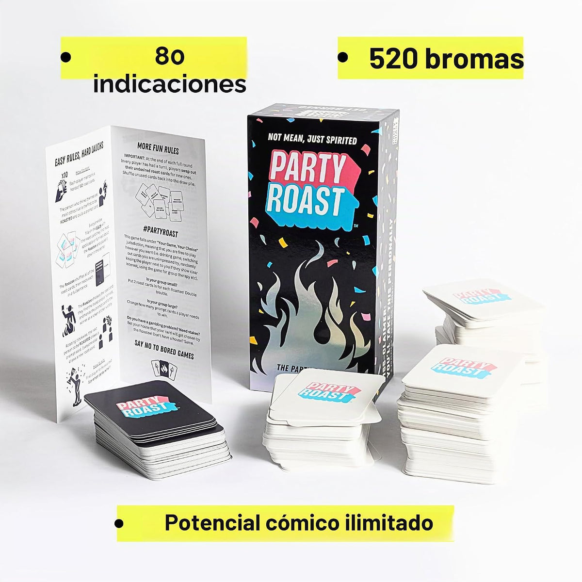 Salvaje, inteligente y realmente divertido | 600 tarjetas de asado sin miedo para adultos que pueden reírse de sí mismos | Perfecto para noches de juegos, despedidas de soltera y cenas |