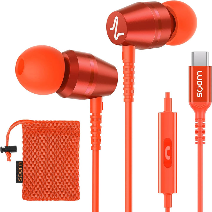 LUDOS OMNITONE - Auriculares USB C para iPhone 17 16 15 Pro Max Plu...