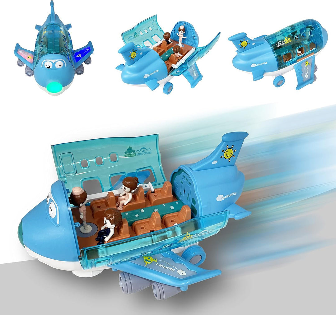 Kidsthrill Juguete de avión para niños con tecnología Bump &amp; Go...