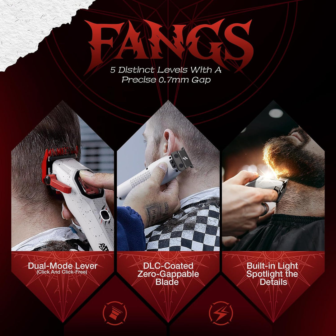 SUPRENT FANGS - Cortadora de pelo profesional con motor vectorial d...