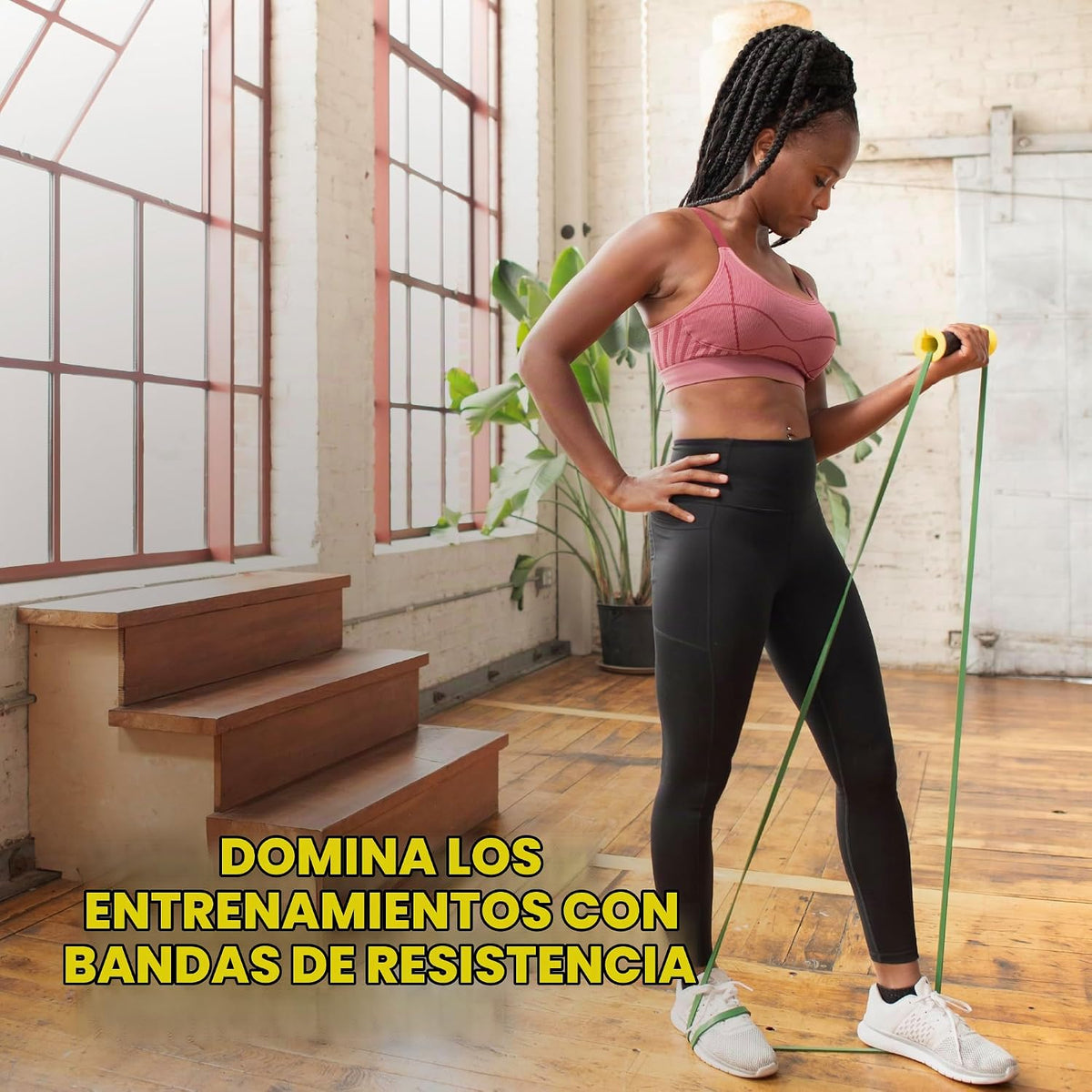 Kit de entrenamiento TRX Bandit, juego de bandas de resistencia para entrenamiento en casa con bandas de resistencia para entrenamiento de fuerza y asas universales para bandas de ejercicio