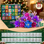 Calendario de Adviento de flores 2026 - Juego de construcción de Navidad de