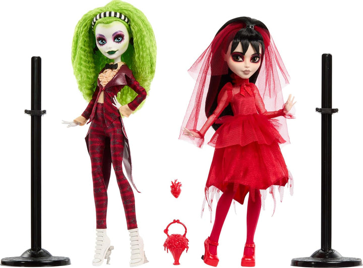 Monster High Skullector Beetlejuice Beetlejuice Muñeca Paquete de 2...
