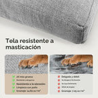 Cama para perro indestructible de 42 pulgadas XL, ortopédica impermeable a prueba de mordidas, almohadilla para perro resistente a las masticaciones, capacidad de 90 libras para perros