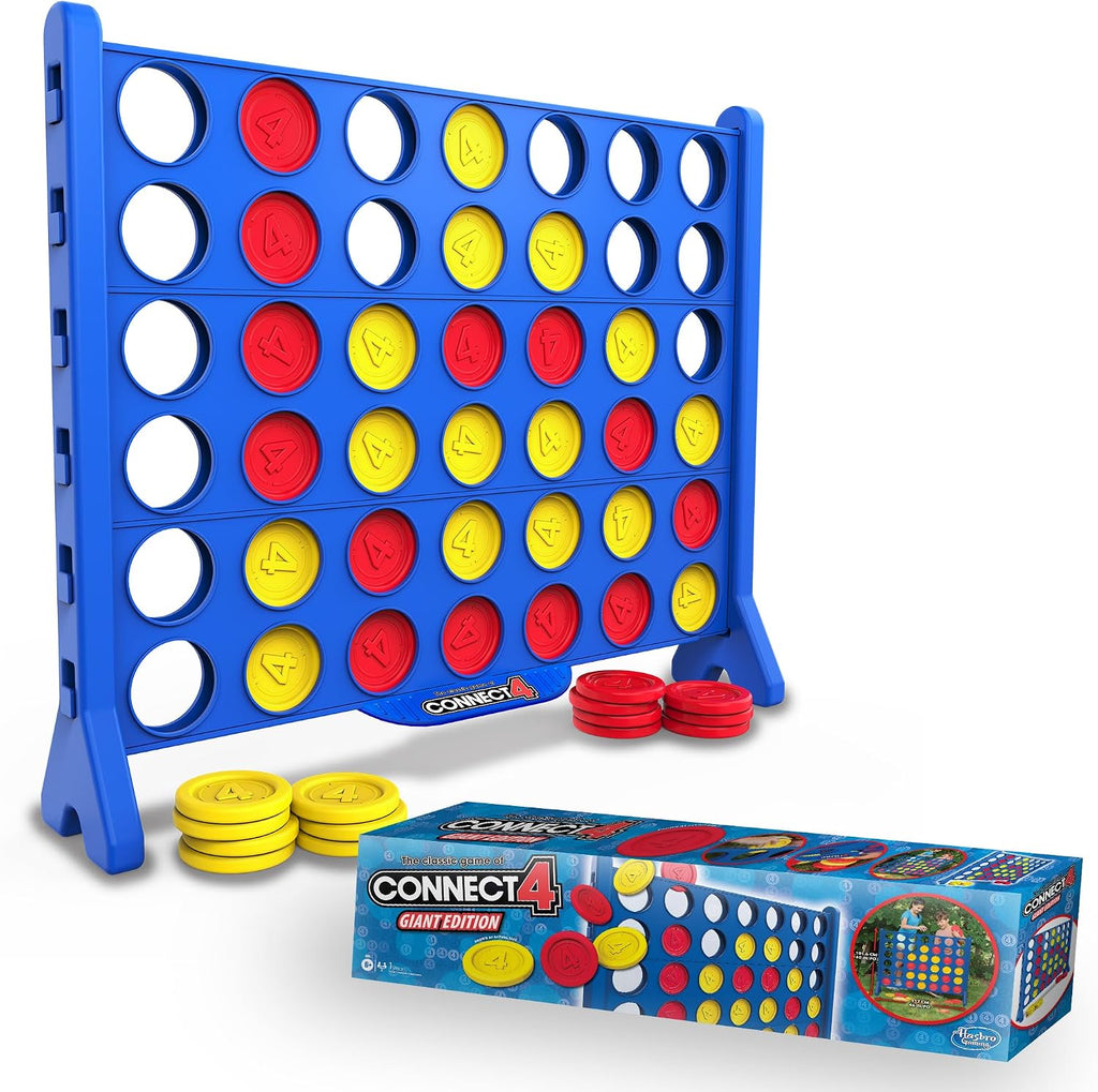 Connect 4 Giant Edition - Juego de 4 pies Jumbo Classic Four en--Row